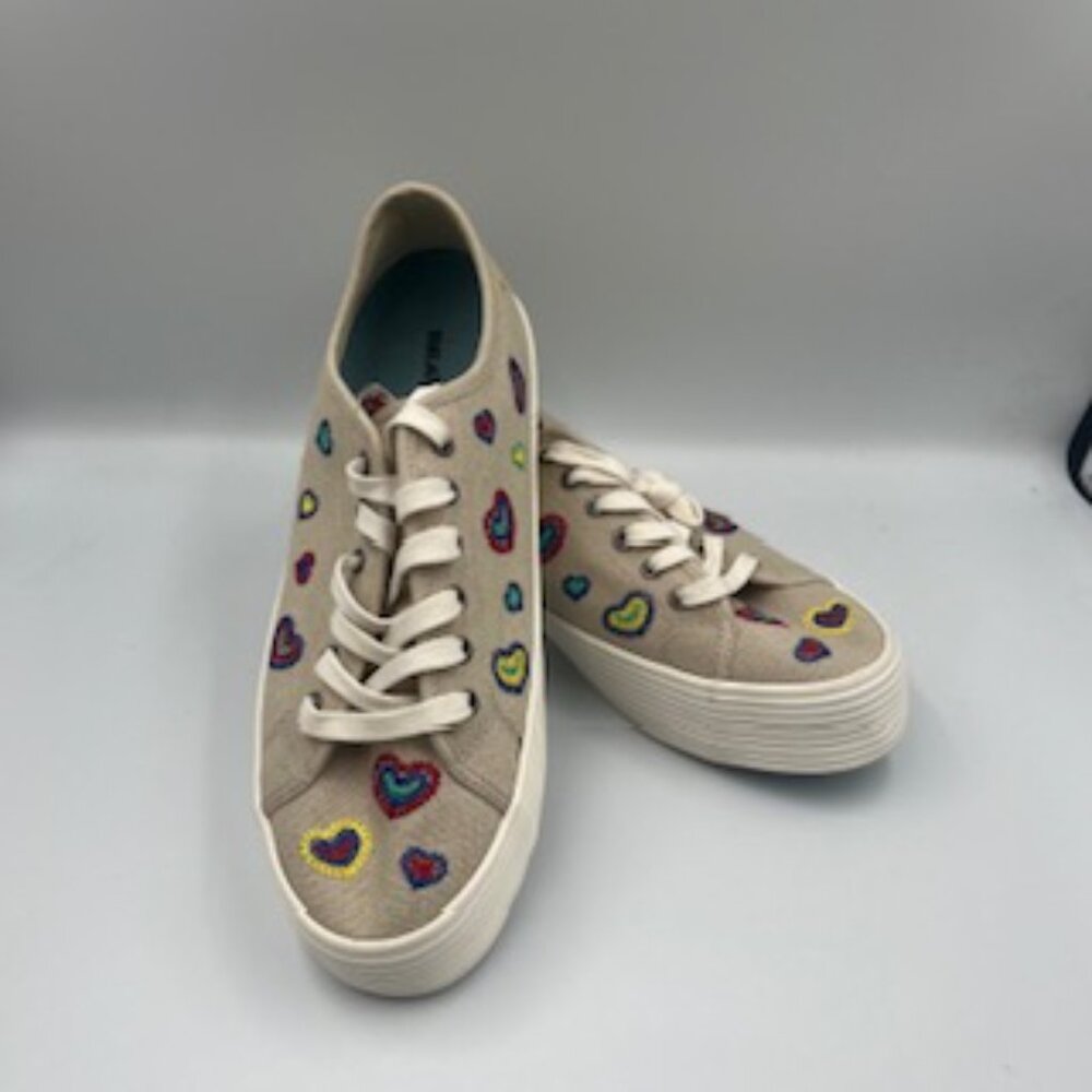 NEW SeaVees Monterey Platform Rainbow Heart Sneakers Women’s‎ Size 10 NWT